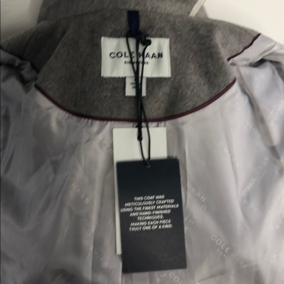 Cole Haan Signature Envelope Collar A-Line Coat - Picture 8 of 8